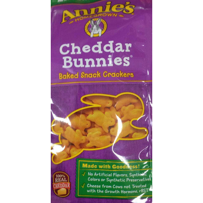 Baked Snack Crackers, Cheddar Bunnies