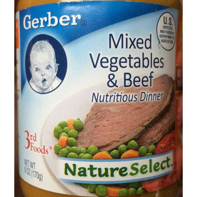 gerber mixed vegetables
