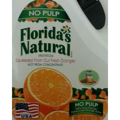 Premium Orange Juice, No Pulp