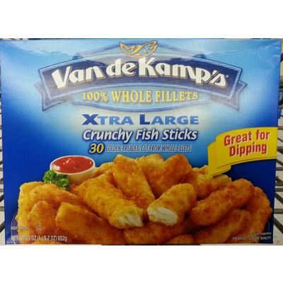 Extra Large Crunchy Fish Sticks