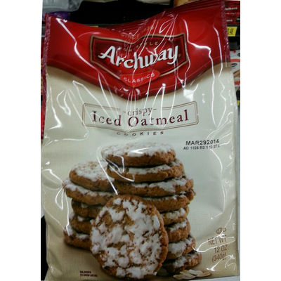 Crispy Iced Oatmeal Cookies