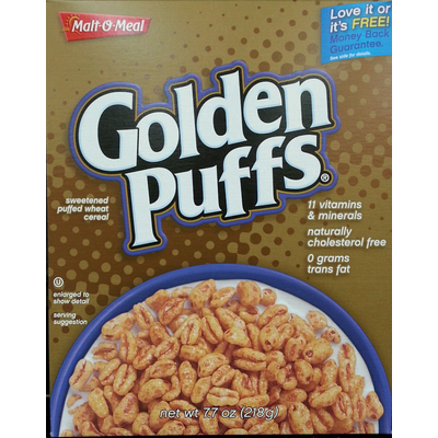 Golden Puffs Wheat Cereal