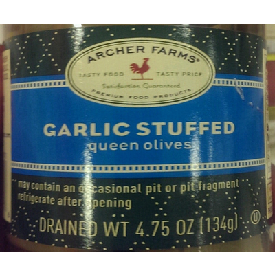 Garlic Stuffed Queen Olives