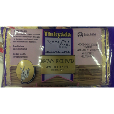 Brown Rice Pasta, Spaghetti Style with Rice Bran