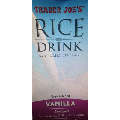 Rice Drink Vanila, Unsweetened