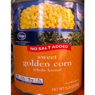 Golden Corn, Sweet Whole Kernel No Salt Added