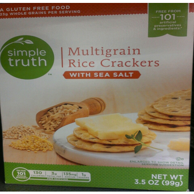 Multigrain Rice Crackers With Sea Salt