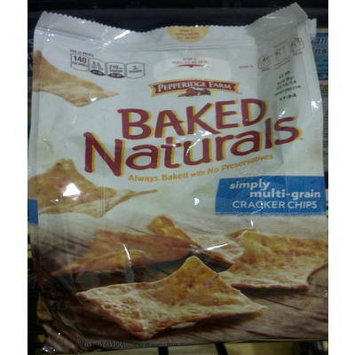 Baked Naturals Cracker Chips, Simply Multi-Grain