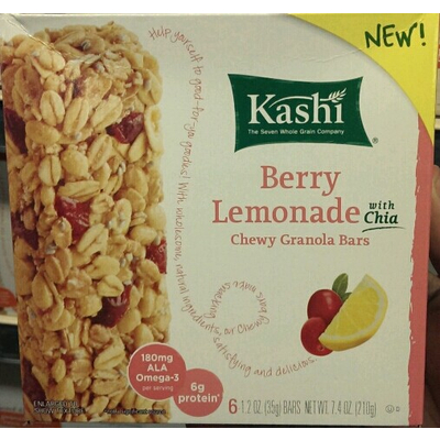 Berry Lemonade with Chia Chewy Granola Bars