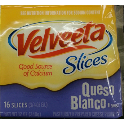 Velveeta Slices, Queso Blanco
