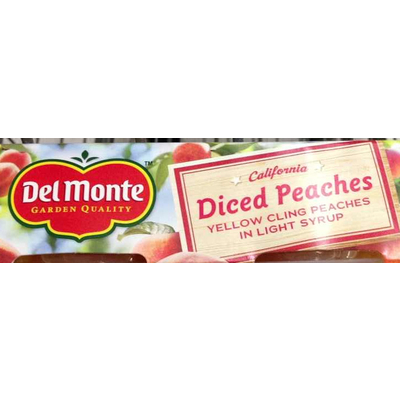 California Diced Peaches in Light Syrup