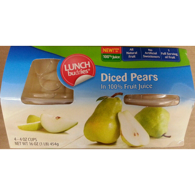 Diced Pears Fruit Juice