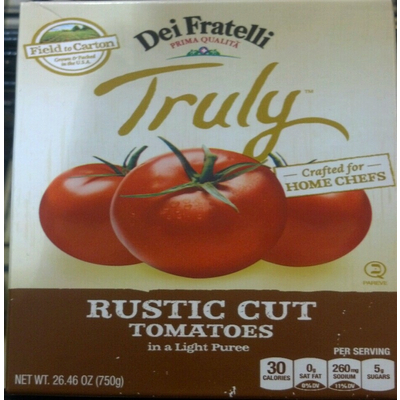 Truly Rustic Cut Tomatoes in a Light Puree
