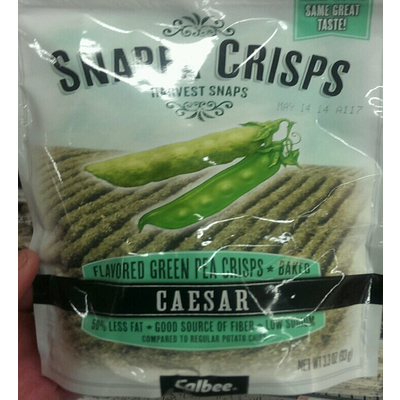 Snapea Crisps Flavored Green Peas, Baked Caesar Flavor