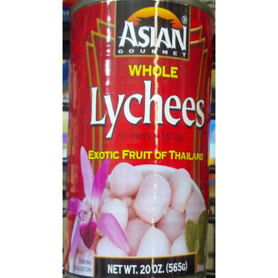 Whole Lychees in heavy syrup
