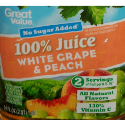 100% Juice, White Grape Peach