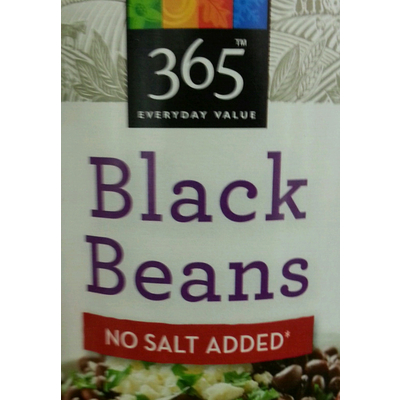 Black Beans, No Salt Added