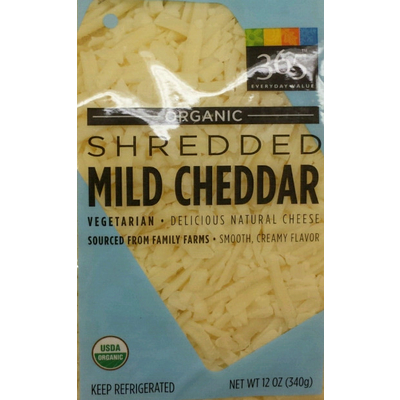 Organic Shredded Mild Cheddar