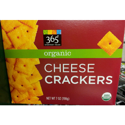 Organic Cheese Square Crackers, Naturally Flavored