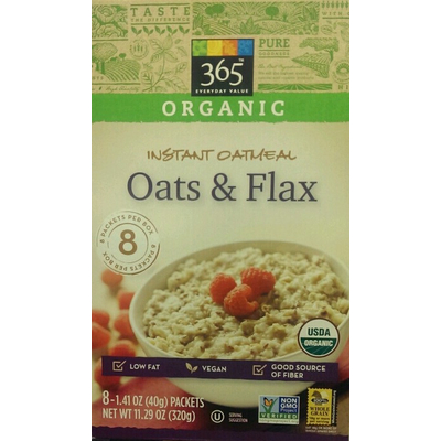Oats & Flax Instant Oatmeal