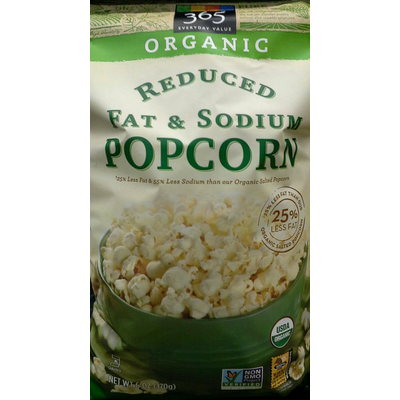 Organic Reduced Fat & Sodium Popcorn