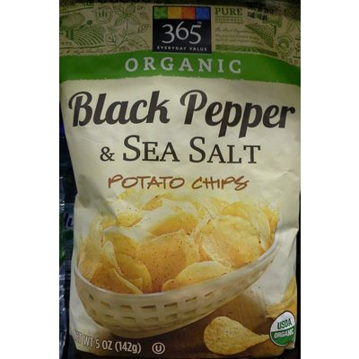 Organic Black Pepper & Sea Salt Potato Chipc