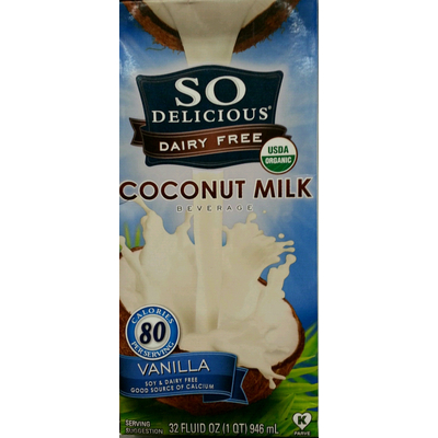 Coconut Milk Beverage, Dairy Free, Vanilla