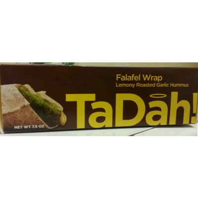 Falafel Wrap Lemony Roasted Garlic Hummus