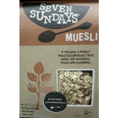 Muesli Unsweetend oats