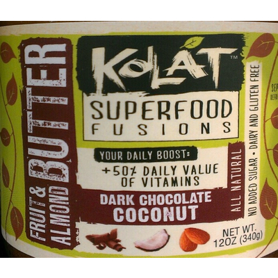 Fruit & Almond Butter, Dark Chocolate Coconut