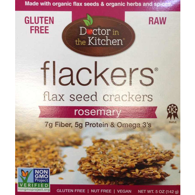 Flackers, Flax Seed Crackers, Rosemary
