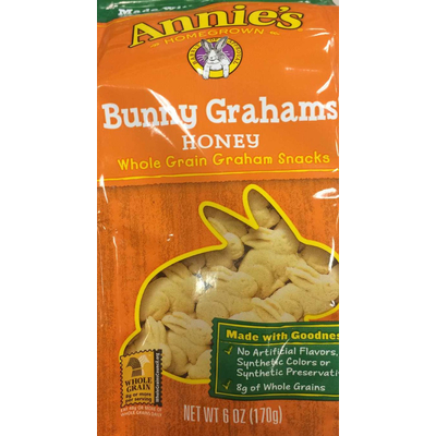 Bunny Grahams Honey Whole Grain Graham Snacks