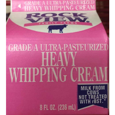 Grade A Ultra-Pasteurized Heavy Whipping Cream