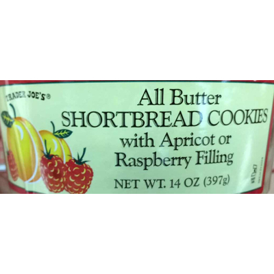 All Butter Shortbread Cookies with Apricot or Raspberry Filling
