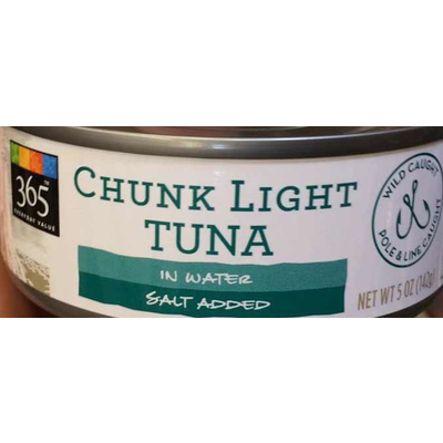 Chunk Light Tuna in Water, Salt Added