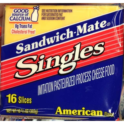 Singles, Imitation Pasteurized Process Cheese Food, American Flavor