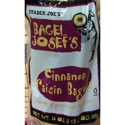 Bagel Josef's Cinnamon Raisin Bagel