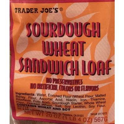 Sourdough Wheat Sandwich Loaf