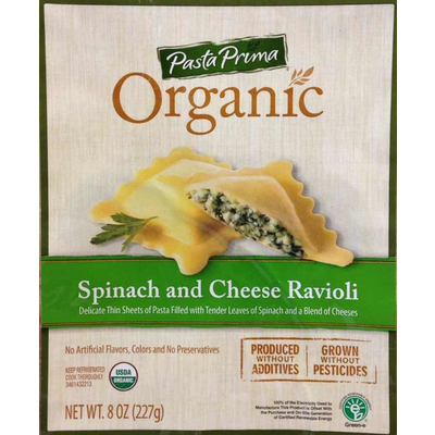 Organic Spinach and Cheese Ravioli