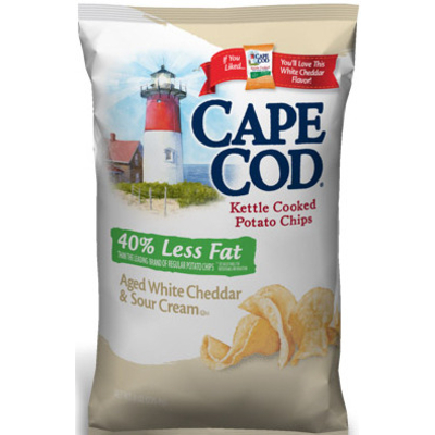 Kettle Cooked Potato Chips, Aged White Cheddar & Sour Cream