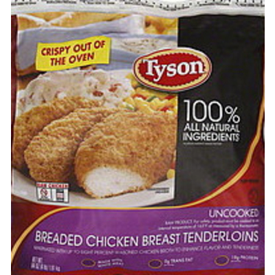 Uncooked Breaded Chicken Breast Tenderloins