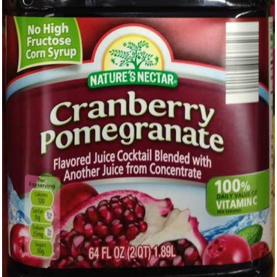 Cranberry Pomegranate Juice Cocktail