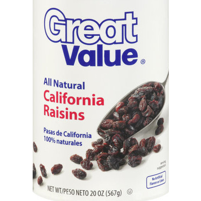 Usda Raisins Calories In Seedless Raisins : Calories in Raisins (Seedless) and ...