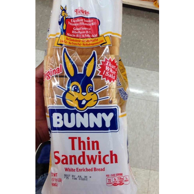 Thin Sandwich White Enriched Bread