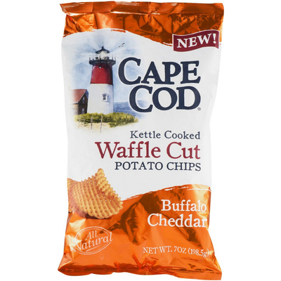Kettle Cooked, Waffle Cut Potato Chips, Buffalo Cheddar