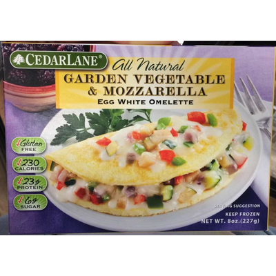 Garden Vegetable & Mozzarella Egg White Omelette