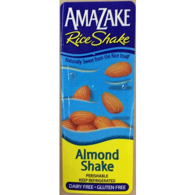 Almond Shake, Dairy Free, Gluten Free
