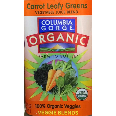 Organic Carrot Leafy Greens Vegetable Juice Blend