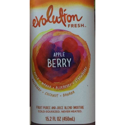 Apple Berry Fruit Puree and Juice Blend Smoothie