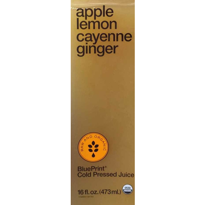 Apple, Lemon, Cayenne, Ginger Cold Pressed Juice
